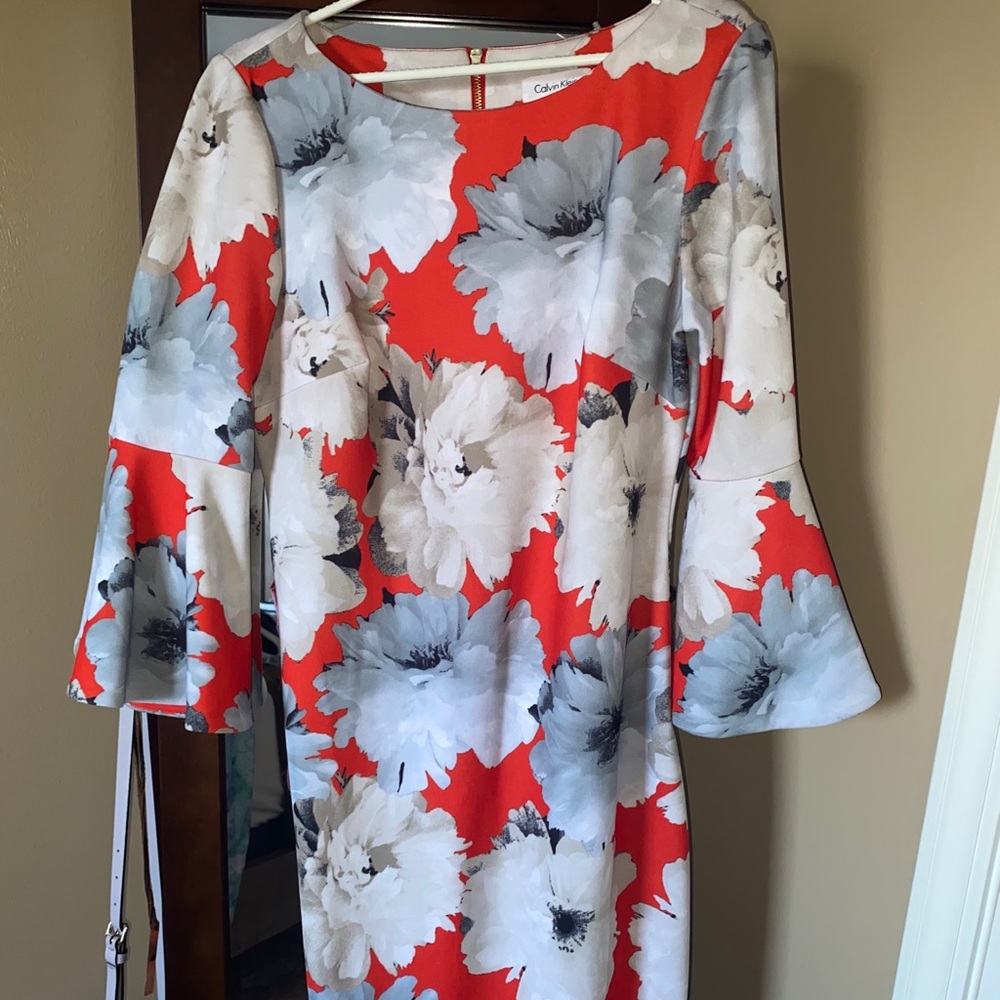 SOLD CALVIN KlEIN MIDI DRESS/ never worn